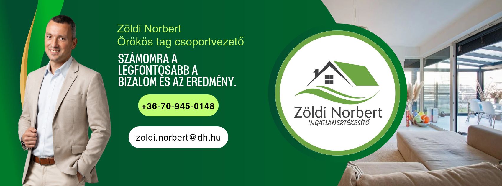 Zöldi Norbert ingatlanértékesítő